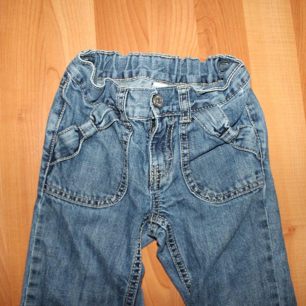 Gymboree 5T Blue Light Wash Boot Cut Jeans Puppy - Picture 6 of 12